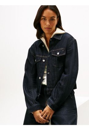 Chaqueta Azul Denim De Color Oscuro Tommy Hilfiger