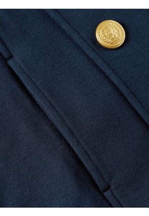 Chaqueta Azul Abierta En Tejido Ponte Con Banda Decorativa Tommy Hilfiger