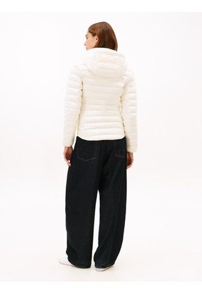 Chaqueta Blanca Ligera De Plumón Tommy Hilfiger