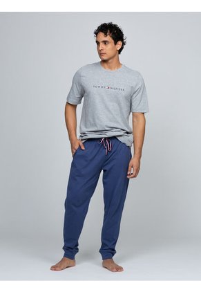 Set Multicolor De Pijama Navy De Camiseta Y Pantalón Tommy Hilfiger