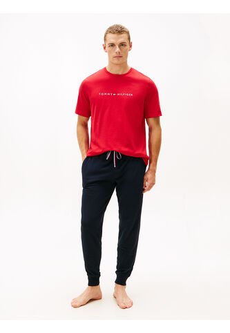 Set Azul De Pijama Navy De Camiseta Y Pantalón Tommy Hilfiger Tommy Hilfiger