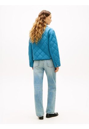 Chaqueta Azul Acolchada Con Logo Tommy Hilfiger