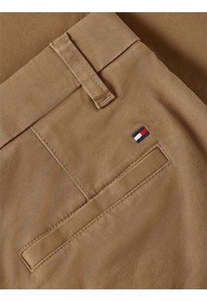 Pantalón Café Chino Con Logo Tommy Hilfiger