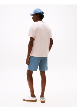 Camiseta Rosa Jaspeada De Cuello Redondo Tommy Hilfiger