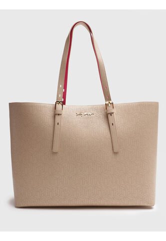 Bolso Beige Tote Con Asa Tommy Hilfiger Tommy Hilfiger