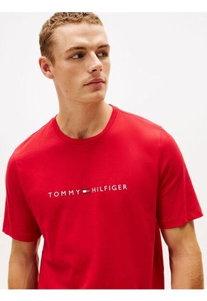 Set Azul De Pijama Navy De Camiseta Y Pantalón Tommy Hilfiger