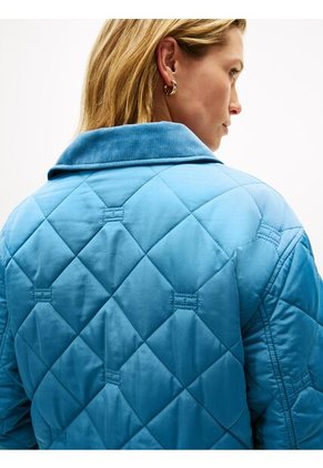 Chaqueta Azul Acolchada Con Logo Tommy Hilfiger