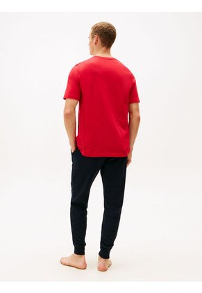 Set Azul De Pijama Navy De Camiseta Y Pantalón Tommy Hilfiger