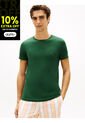 Camiseta Verde De Cuello Redondo Y Corte Extra Slim Tommy Hilfiger de Tommy Hilfiger