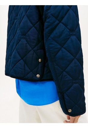 Chaqueta Azul Acolchada Con Logo Tommy Hilfiger