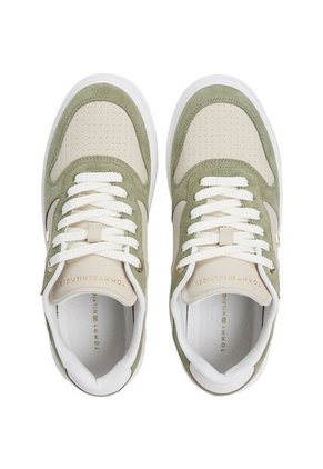 Tenis Verde De Ante Con Suela Cupsole Tommy Hilfiger