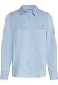 Camisa Celeste Classic Poplin De Manga Larga Tommy Hilfiger de Tommy Hilfiger