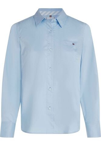 Camisa Celeste Classic Poplin De Manga Larga Tommy Hilfiger Tommy Hilfiger