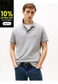 Polo Gris De Punto Interlock De Corte Regular Tommy Hilfiger de Tommy Hilfiger