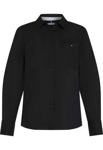 Camisa Negra Classic Poplin De Manga Larga Tommy Hilfiger Tommy Hilfiger