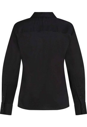 Camisa Negra Classic Poplin De Manga Larga Tommy Hilfiger