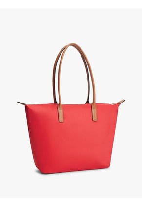 Bolso Rojo Tote Con Monograma TH Tommy Hilfiger