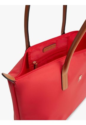 Bolso Rojo Tote Con Monograma TH Tommy Hilfiger