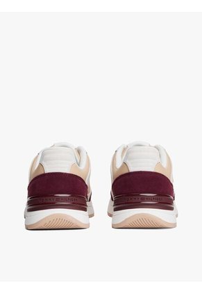 Tenis Beige Casual Fashion Runner En Cuero Tommy Hilfiger