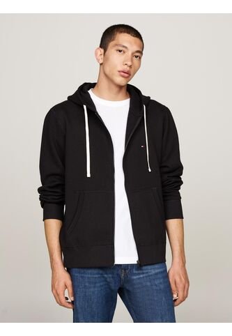 Buzo Negro De Felpa Con Capota Y Cremallera Tommy Hilfiger Tommy Hilfiger
