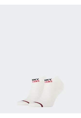 Paquete De 2 Medias Con Logo Bordado Hombre Blanco Tommy Hilfiger Tommy Hilfiger