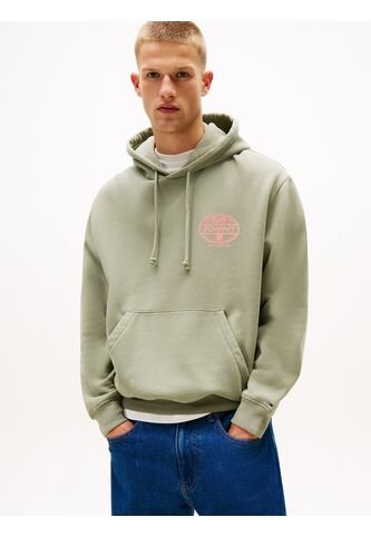 Buzo Beige Con Capota Y Logo Gráfico Tommy Jeans Tommy Hilfiger