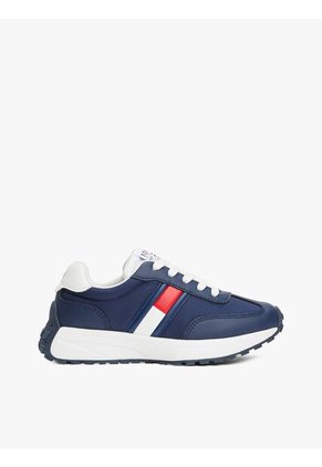 Tenis Blanco Deportivas Con Diseño De Bandera Lateral Tommy Hilfiger