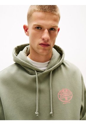 Buzo Beige Con Capota Y Logo Gráfico Tommy Jeans