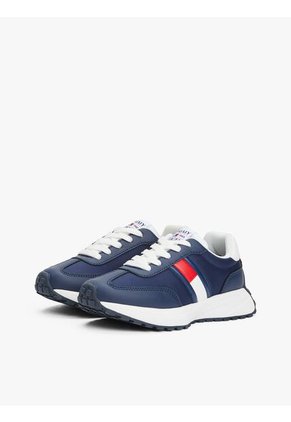 Tenis Blanco Deportivas Con Diseño De Bandera Lateral Tommy Hilfiger