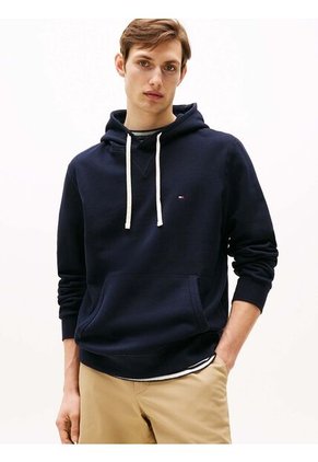 Buzo Azul Con Capota Essential Con Logo Tommy Hilfiger