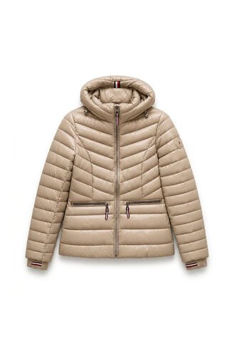 Chaqueta Dorado Ligera Acolchada Con Logo Tommy Hilfiger Tommy Hilfiger