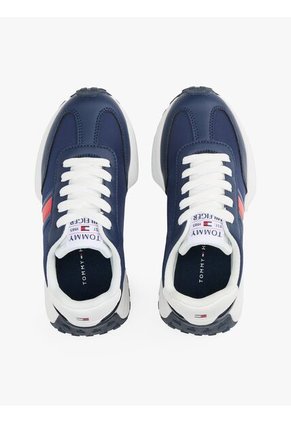Tenis Blanco Deportivas Con Diseño De Bandera Lateral Tommy Hilfiger