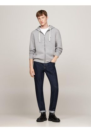 Buzo Gris De Felpa Con Capota Y Cremallera Tommy Hilfiger