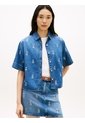 Camisa Azul Denim AOP De Corte Relaxed Tommy Hilfiger de Tommy Hilfiger