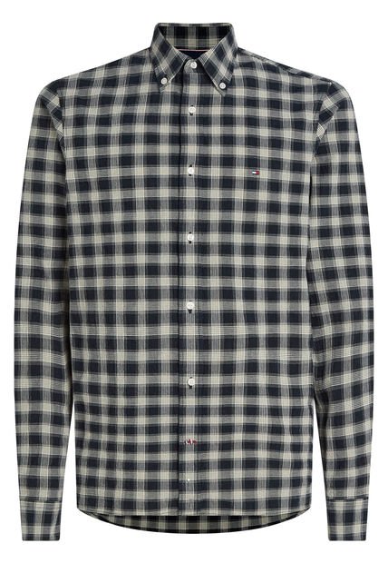 Camisa Manga Larga Con Patrón De Cuadros Tommy Hilfiger
