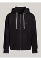 Buzo Negro De Felpa Con Capota Y Cremallera Tommy Hilfiger de Tommy Hilfiger
