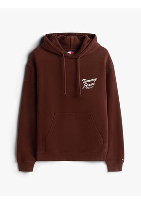 Buzo Marrón Con Capota Y Logo Gráfico Tommy Jeans