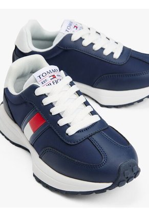 Tenis Blanco Deportivas Con Diseño De Bandera Lateral Tommy Hilfiger