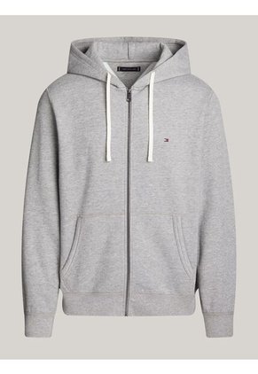 Buzo Gris De Felpa Con Capota Y Cremallera Tommy Hilfiger