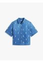 Camisa Azul Denim AOP De Corte Relaxed Tommy Hilfiger de Tommy Hilfiger
