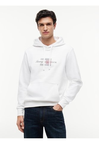 Buzo Blanco De Felpa Con Capota Con Cordón Y Logo Tommy Hilfiger Tommy Hilfiger