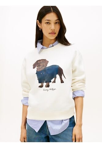 Saco Blanco De Cuello Redondo Con Logo Tommy Hilfiger Tommy Hilfiger