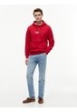 Buzo Rojo De Felpa Con Capota Con Cordón Y Logo Tommy Hilfiger de Tommy Hilfiger