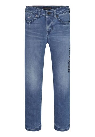 Jeans Azul Scanton Con Logo Bordado Para Niño  Tommy Hilfiger Tommy Hilfiger