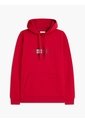 Buzo Rojo De Felpa Con Capota Con Cordón Y Logo Tommy Hilfiger de Tommy Hilfiger