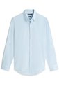 Camisa Celeste Twill De Corte Regular Con Cuello Flexible Tommy Hilfiger de Tommy Hilfiger