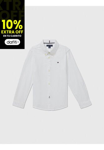 Camisa Blanca Para Niño Tommy Hilfiger Tommy Hilfiger