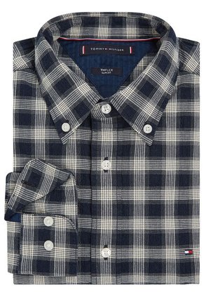 Camisa Manga Larga Con Patrón De Cuadros Tommy Hilfiger
