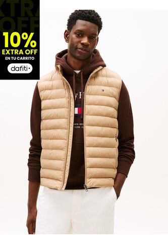 Chaleco Beige Plegable En Tejido Que Repele El Agua Tommy Hilfiger Tommy Hilfiger