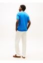 Camiseta Azul De Cuello Redondo Con Logo Bordado Tommy Hilfiger de Tommy Hilfiger